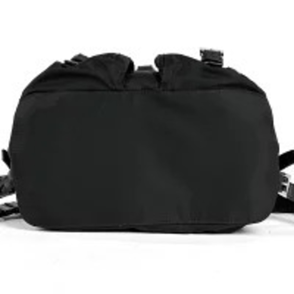 Prada Plate Backpack Rucksack Daypack Rucksack Nero Black - Picture 3 of 7